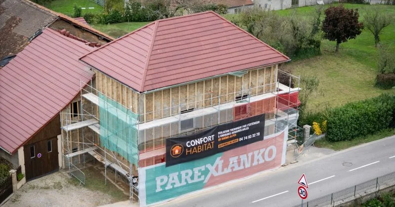 Début de chantier à Biol (38)