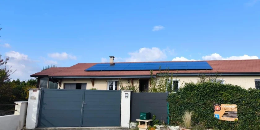 Installation solaire à Eclose (38)